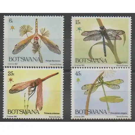 Botswana - 1983 - No 485/488 - Insectes Tendance