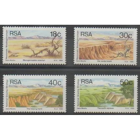 Authentique Afrique du Sud - 1989 - No 688/691 - Sites