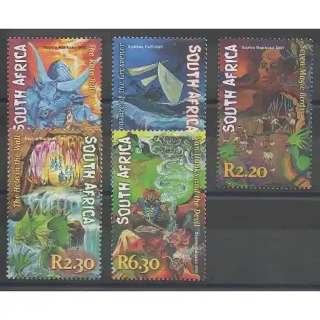 Afrique du Sud - 2001 - No 1128/1132 - Littérature Promotion Saisonnière