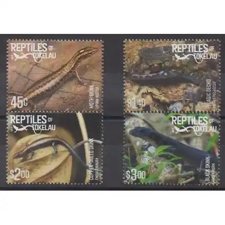 Tokelau - 2017 - No 442/445 - Reptiles Exclusif