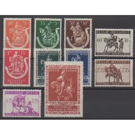 Livraison Mondiale Belgique - 1942 - No 603/612