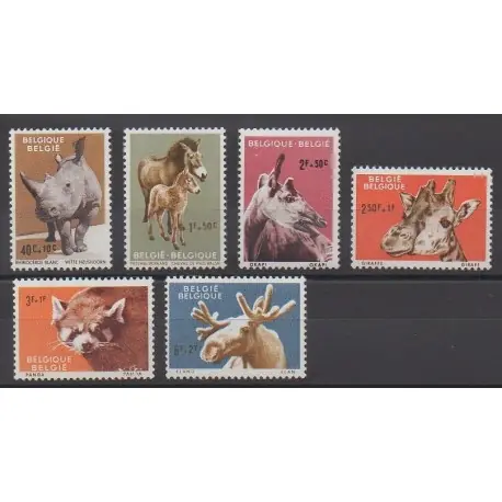 Pas Cher Belgique - 1961 - No 1182/1187 - Mammifères