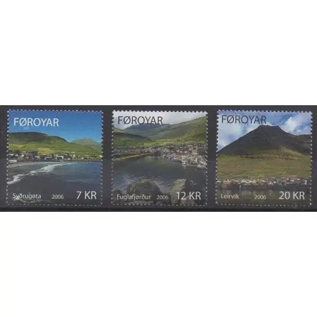 Populaire Féroé (Iles) - 2006 - No 553/555 - Sites