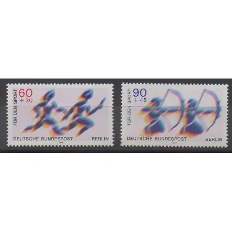 Marque Allemagne occidentale (RFA - Berlin) - 1979 - No 550/551 - Sports divers