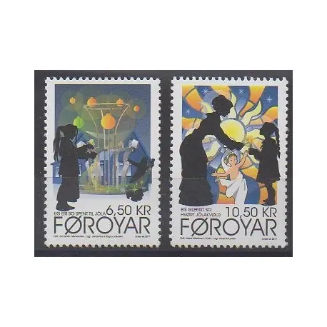 Promotion Saisonnière Féroé (Iles) - 2011 - No 732/733 - Noël