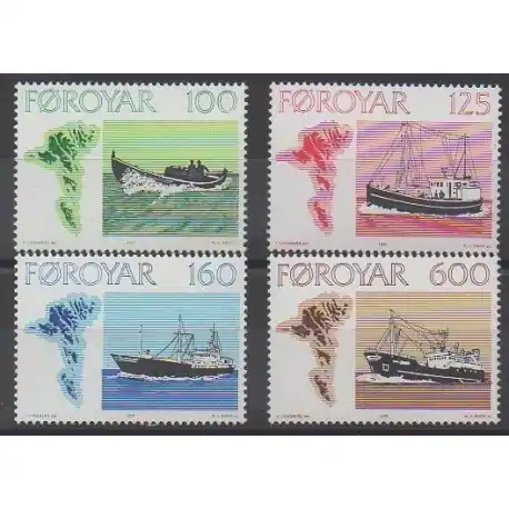 Paiement Sécurisé Féroé (Iles) - 1977 - No 18/21 - Navigation