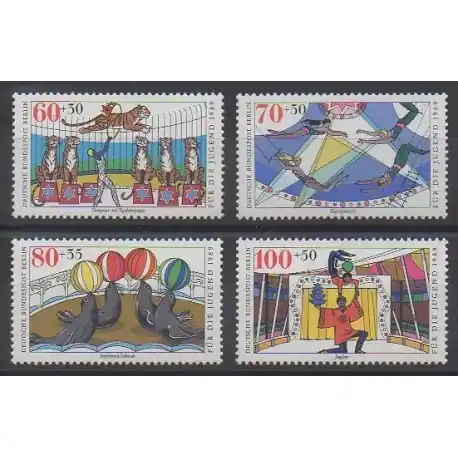 Nouvel Arrivage Allemagne occidentale (RFA - Berlin) - 1989 - No 799/802 - Cirque