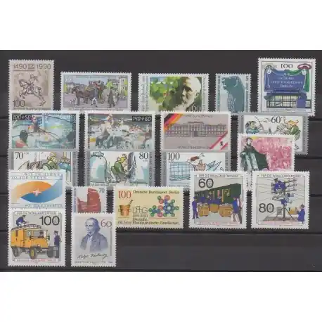 Allemagne occidentale (RFA - Berlin) - Année complète - 1990 - No 821/840 Must-Have