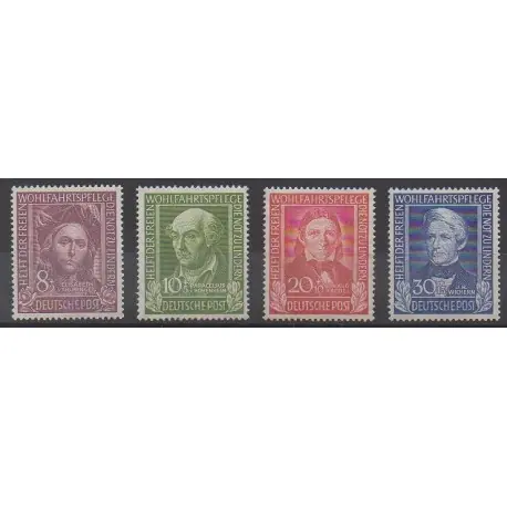 Allemagne occidentale (RFA) - 1949 - No 3/6 - Célébrités Original