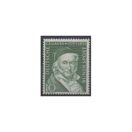 Allemagne occidentale (RFA) - 1955 - No 80 - Astronomie Nouvelle Collection