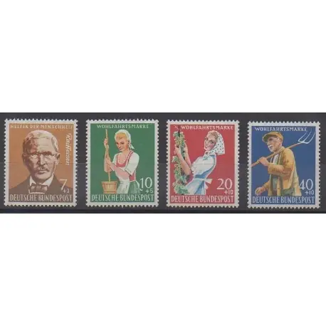 Allemagne occidentale (RFA) - 1958 - No 168/171 - Artisanat ou métiers Haute Qualité