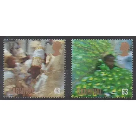 Original Grande-Bretagne - 1998 - No 2054/2055 - Masques ou carnaval