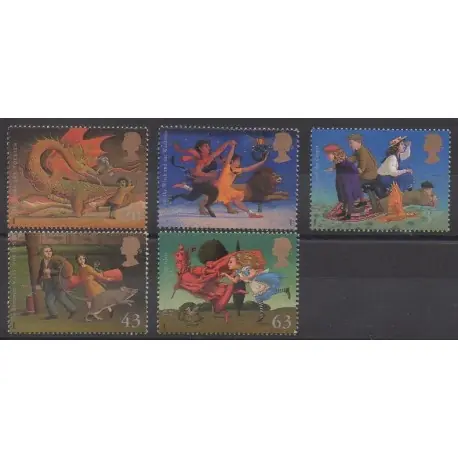 Grande-Bretagne - 1998 - No 2047/2051 - Littérature Nouvelle Collection
