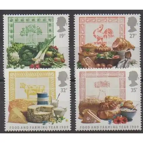 Meilleure Vente Grande-Bretagne - 1989 - No 1372/1375 - Gastronomie
