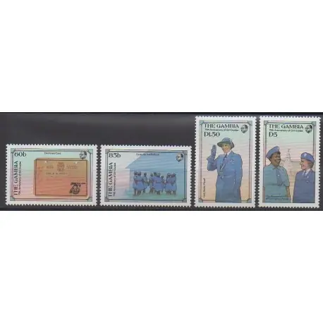 Gambie - 1985 - No 573/576 - Scoutisme Commander Vite