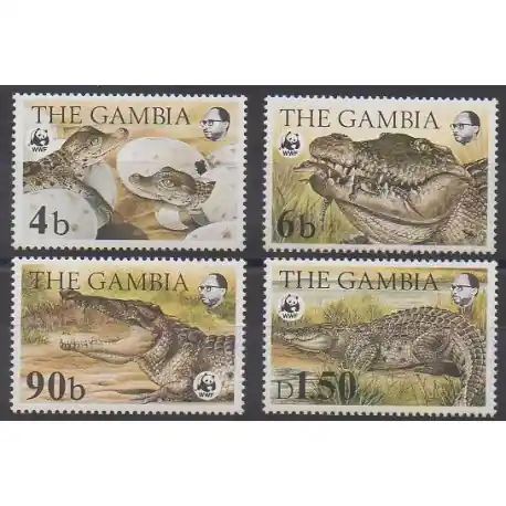 Gambie - 1984 - No 510/513 - Reptiles Solde