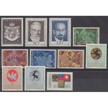 Liechtenstein - 1969 - No 455/465 Paiement Sécurisé