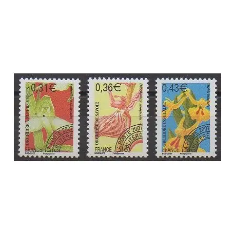 France - Préoblitérés - 2007 - No P250/P252 - Orchidées Quantité Limitée