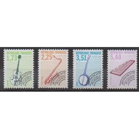 France - Préoblitérés - 1992 - No P224/P227 - Musique Prix Promo