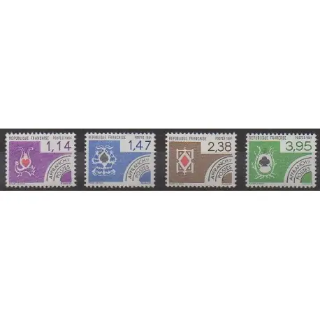 Prix Cassé France - Préoblitérés - 1984 - No P182/P185