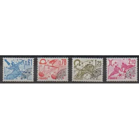 France - Préoblitérés - 1978 - No P154/P157 - Horoscope Vente Directe
