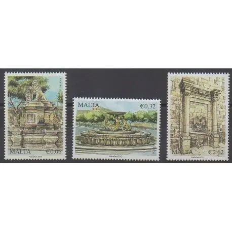 Malte - 2013 - No 1750/1752 - Monuments Nouveauté