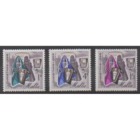 Malte - 1966 - No 349/351 - Noël Exclusif