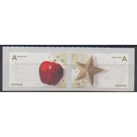 Norvège - 2009 - No 1647/1648 - Noël Prix Choc