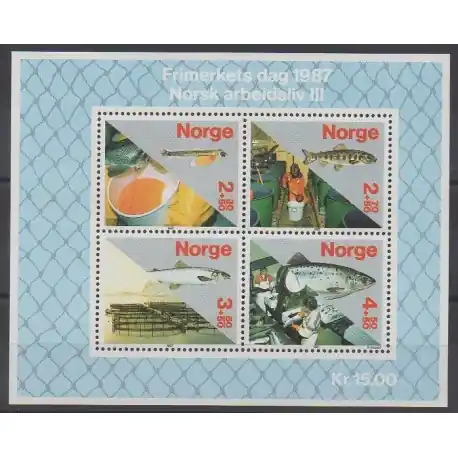 Top Vente Norvège - 1987 - No BF8 - Artisanat ou métiers - Philatélie