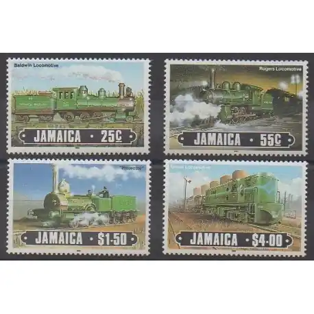 Jamaïque - 1985 - No 628/631 - Chemins de fer Dernière Chance