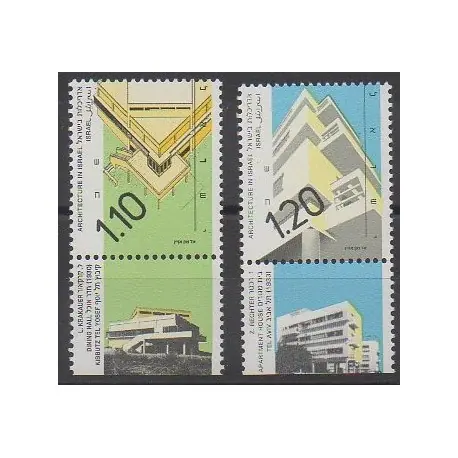 Israël - 1990 - No 1118/1119 - Architecture Meilleure Vente