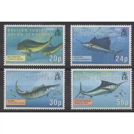 Prix Réduit Océan Indien - 1995 - No 169/172 - Animaux marins