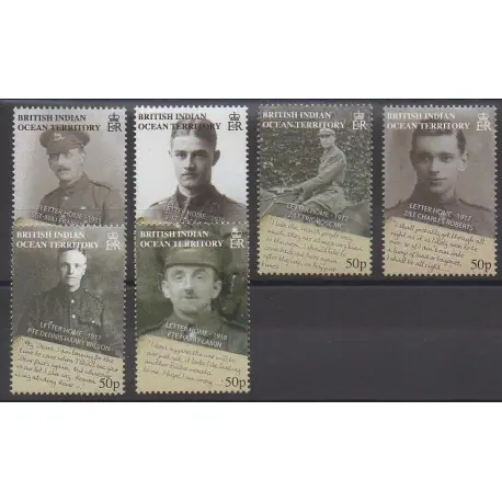 Marque Océan Indien - 2008 - No 405/410 - Première Guerre Mondiale