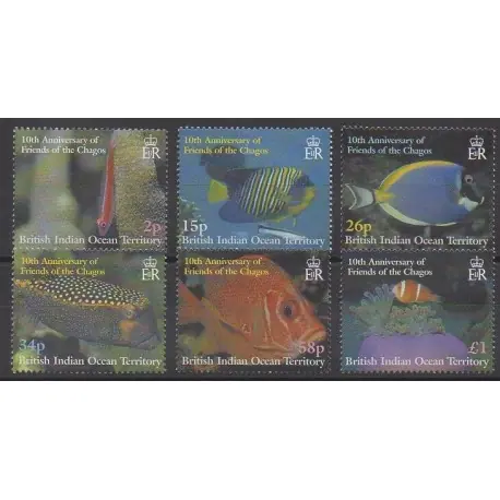 Océan Indien - 2002 - No 250/255 - Animaux marins Meilleur Prix