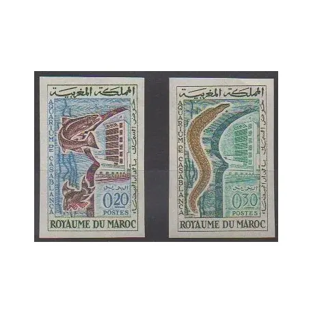 Maroc - 1962 - No 448/449ND - Animaux marins Bon Plan