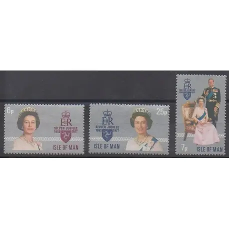Man (Ile de) - 1976 - No 85/87 - Royauté - Principauté Livraison Express