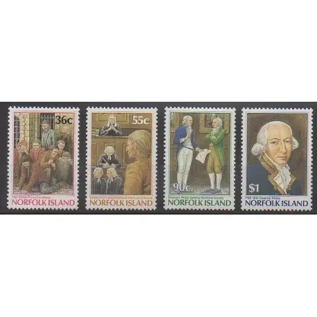 Norfolk - 1986 - No 388/391 - Histoire Prix Réduit