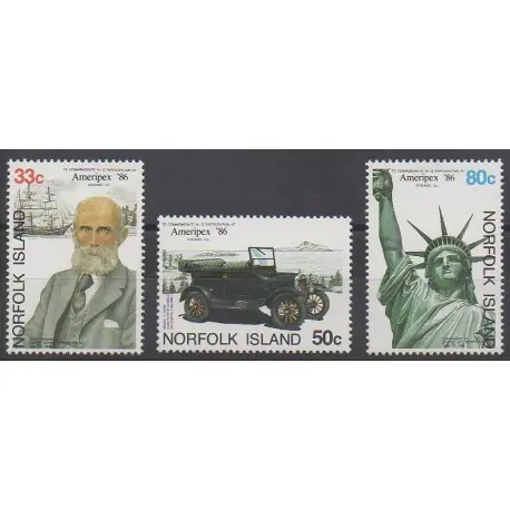 Authentique Norfolk - 1986 - No 378/380 - Philatélie