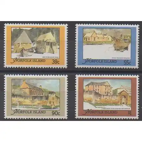 Certifié Norfolk - 1988 - No 443/446 - Monuments