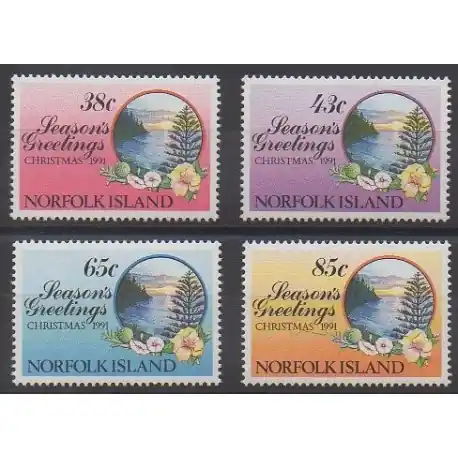 Norfolk - 1991 - No 503/506 - Noël Prix Réduit
