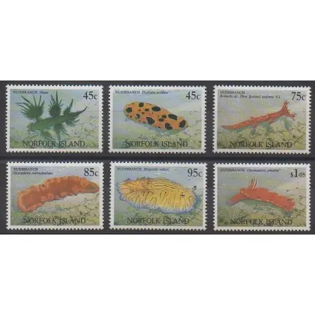 Prix Bas Norfolk - 1993 - No 535/540 - Animaux marins