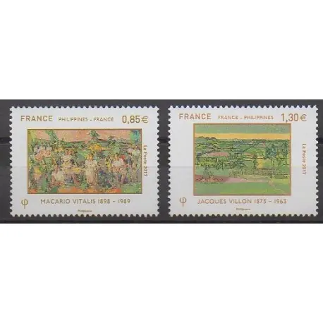France - Poste - 2017 - No 5159/5160 - Peinture Certifié