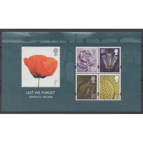 Grande-Bretagne - 2008 - No BF60 - Première Guerre Mondiale Top Qualité