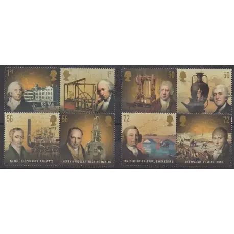 Grande-Bretagne - 2009 - No 3115/3122 - Sciences et Techniques Prix Choc