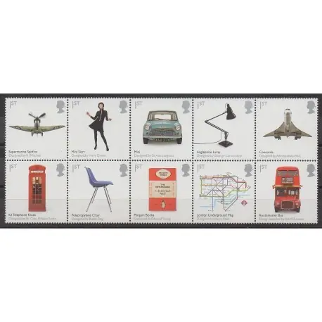 Grande-Bretagne - 2009 - No 3080/3089 - Art Produit De Marque