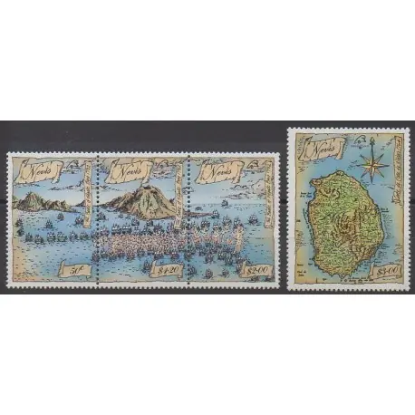 Nevis - 1989 - No 505/508 - Histoire militaire - Philatélie Livraison Gratuite