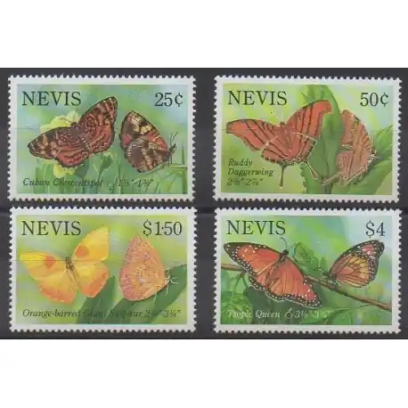 Nevis - 1993 - No 713/716 - Insectes Fait Main