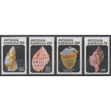 Antigua et Barbuda - 1986 - No 919/922 - Animaux marins Authentique