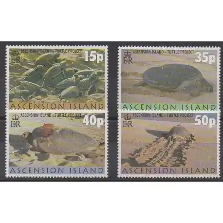 Livraison Mondiale Ascension - 2000 - No 763/766 - Reptiles
