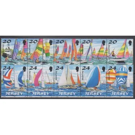 Jersey - 1998 - No 824/833 - Navigation Pas Cher